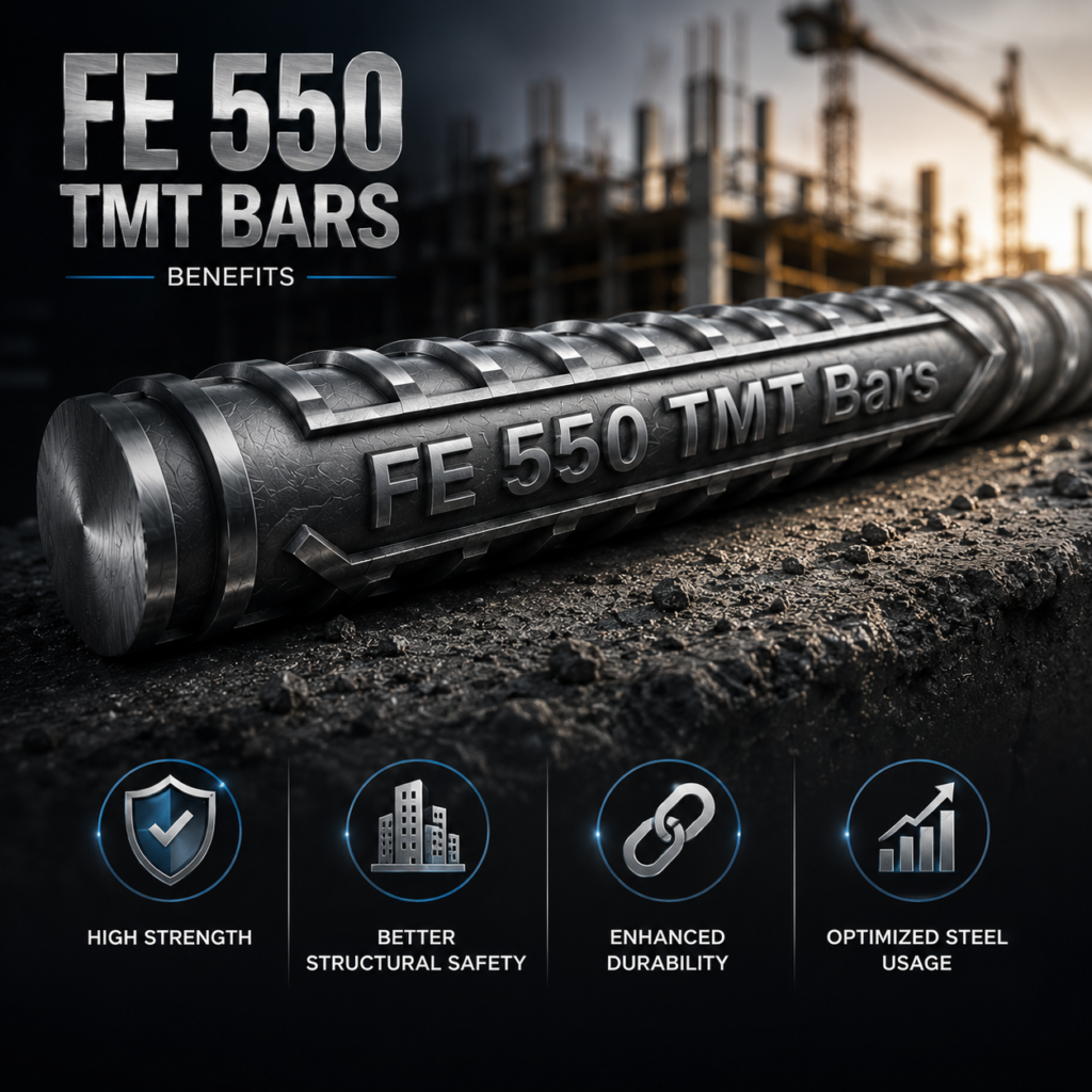 Bhrata FE 550 TMT Bars