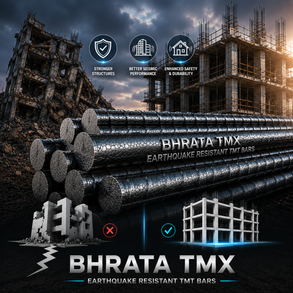 Bhrata TMX Earthquake Resistant TMT Bars